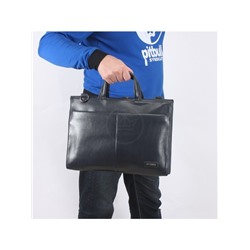 Сумка мужская искусственная кожа BF-8915-5L,  2отд+отд д/ноут,  2внеш+5внут карм,  плечевой ремень,  синий 240382