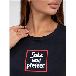 Костюм женский Текс-Плюс, цвет черный красный