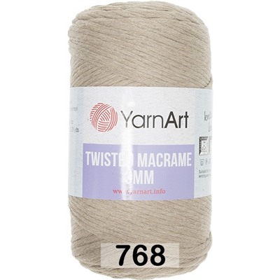 Пряжа Yarnart Macrame Twisted 3 Mm