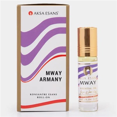 Concentrated Essential Oil MWAY ARMANY, Aksa Esans (Турецкие роликовые масляные духи МВЭЙ АРМАНИ, Акса Эсанс), 6 мл.