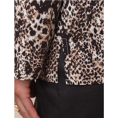 Блузка из вискозы с принтом