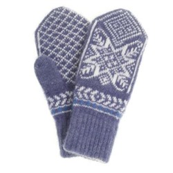 Варежки женские "Снежинка с ромбом" ПП 3230-5