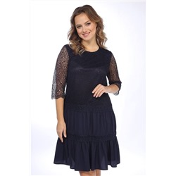 Lady Style Classic 1530 темно-синий, Платье