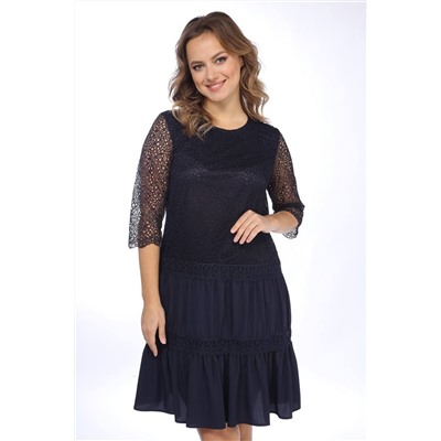 Lady Style Classic 1530 темно-синий, Платье