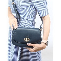 Сумка женская искусственная кожа DJ-СМ 6710-NAVY,  1отд,  плечевой ремень,  синий 255985