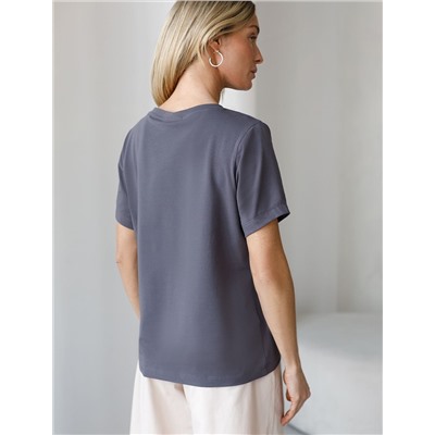 Футболка из премиального хлопка с эластаном