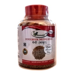 FENUGREEK (METHI) SEEDS, Karmeshu (ПАЖИТНИК (МЕТХИ) СЕМЕНА, Кармешу), БАНКА 150 г.
