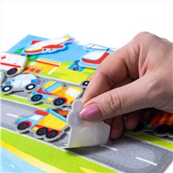 Набор из фетра на липучках «Транспорт» (европодвес)