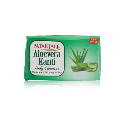 ALOE VERA KANTI Body Cleanser, Patanjali (АЛОЭ ВЕРА КАНТИ мыло для тела, Патанджали), 75 г.