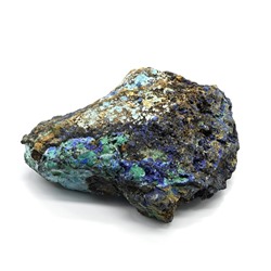 Коллекционный камень азурмалахит 81*64*25мм, 123г