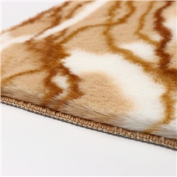 Коврик для дома SAVANNA «Мечта», 50×80 см, цвет бежевый, высота ворса 2 см