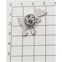 Металлический значок "Гусь и знак"