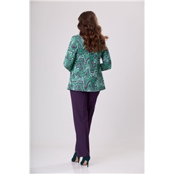 БелЭльСтиль 203-1 12 22+596-1 06 22 зеленый+фуксия, Брюки,  Жакет