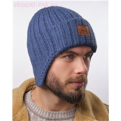 D 195 Ушанка мужская флис (56-58)