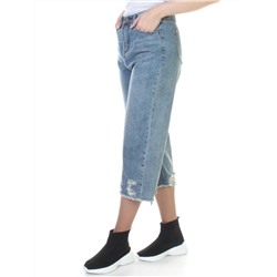 7306 Бриджи джинсовые женские (80% хлопок, 20% полиэстер) размер W26 - 44 российский