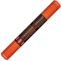 Hem Incense Sticks CINNAMON-ORANGE (Благовония КОРИЦА и АПЕЛЬСИН, Хем), уп. 20 палочек.