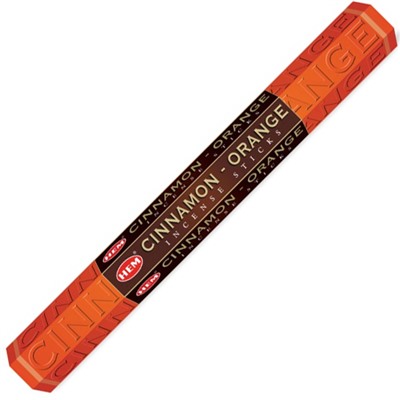 Hem Incense Sticks CINNAMON-ORANGE (Благовония КОРИЦА и АПЕЛЬСИН, Хем), уп. 20 палочек.