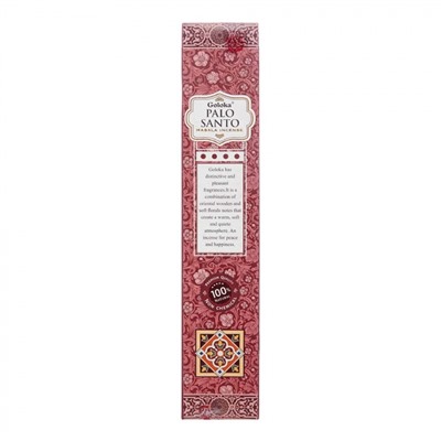 Goloka PALO SANTO Masala Incense (Высококачественные индийские пыльцовые благовония ПАЛО САНТО, Голока), 15 г.
