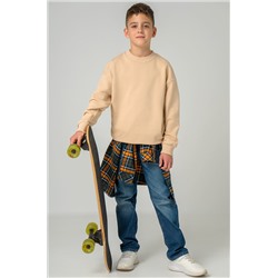 Детский свитшот оверсайз из футера трехнитки Happyfox