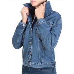 852 BLUE Куртка джинсовая женская (100% хлопок) размер XS - 44 российский