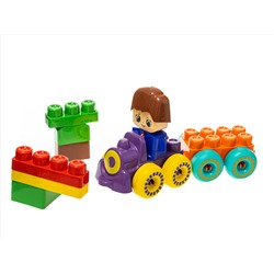 Конструктор пластиковый «Веселый паровозик» 30 деталей Baby Blocks