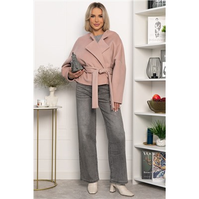 Пальто укороченное Хайт (пудра) Б14315-7М