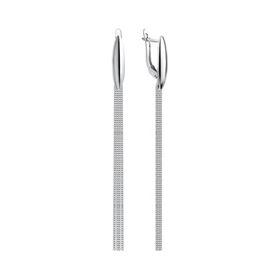 Серьги из серебра без вставки, Л-26349