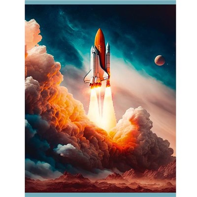 Тетрадь А4 48 л клетка офсет скобка для конспектов  В КОСМОС  (белый лист) Эксмо Т4485090