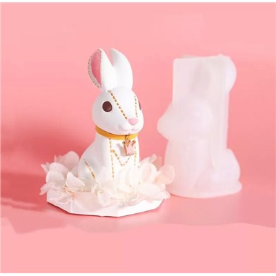Силиконовый молд 3D «Зайчик»