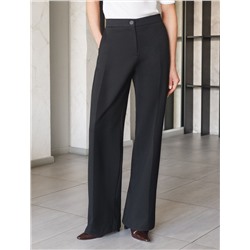 Прямые брюки из джерси на резинке сзади