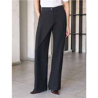 Прямые брюки из джерси на резинке сзади