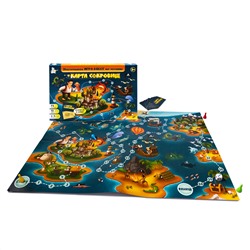 Настольная игра для детей «Карта сокровищ» квест по чтению