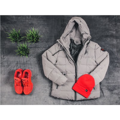 Пуховик Adidas gray