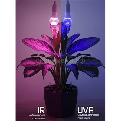 Фитолампа Фарлайт LED-A60-14W два режима UVA IR E27