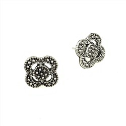 Серьги-гвоздики «Кружево» vintage