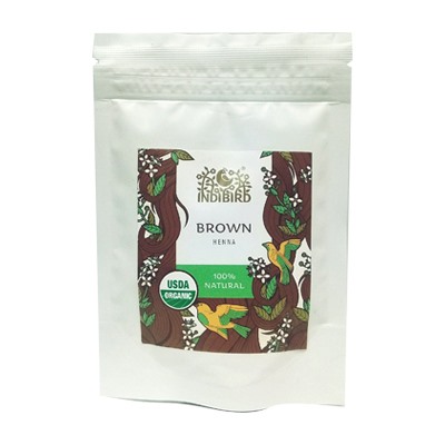 NATURAL BROWN Henna, Indibird (Хна КОРИЧНЕВАЯ НАТУРАЛЬНАЯ для окрашивания волос, Индибёрд), 50 г.