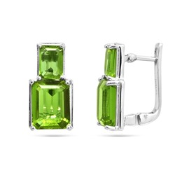 Серьги из серебра султанит, Канада