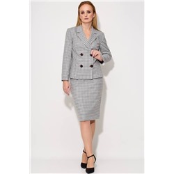 LeNata 21089 беж-в-клетку, Юбка,  Жакет