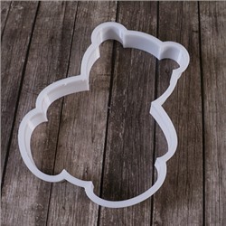 Вырубка для пряника "Мишка сидит" пластик, 10 см