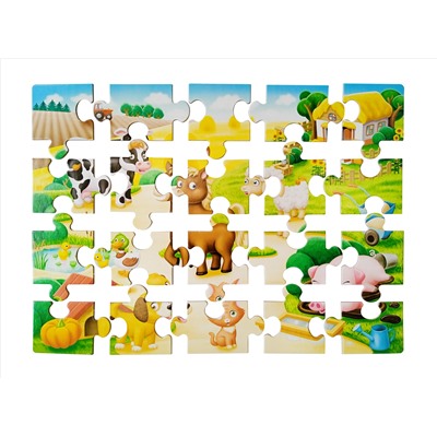 Пазл First Puzzle «Кто живет в деревне» (20 элементов) Baby Toys