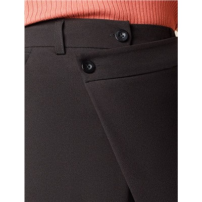 Брюки с застежкой на запАх из поливискозы