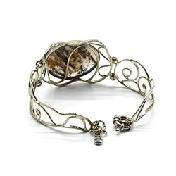 Браслет из агата мохового, 19,5см.