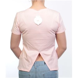 L186708 Футболка женская (95% хлопок, 5% полиэстер) размер свободный 42-44