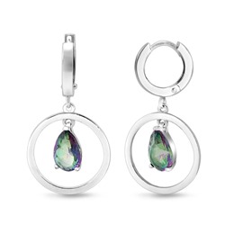 Серьги, мистик кварц, Ю-21058р