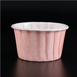 Капсулы для маффинов с бортиком Polca Dot Светло-розовые 50*40 мм, 20 шт