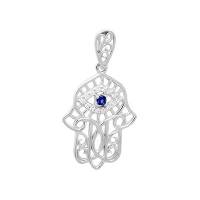 Подвеска из серебра куб.циркон., ЗК0400431с