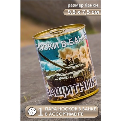 Носки мужские в банке №GL1719 "Сухопутные войска"