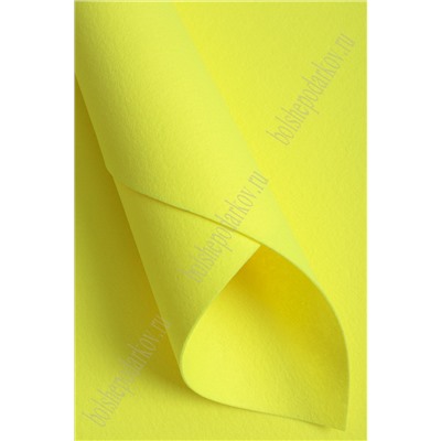 Фетр жесткий 1,2 мм, Корея Solitone 40*55 см (5 шт) ярко-желтый №807