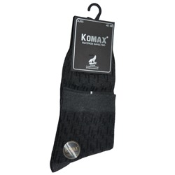 Носки  Муж.  Р-р 42-48 KOMAX (88%хлопок,10%полиам.,2%лайкра) цв.ассорт.штрихи A265-51