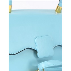 Сумка женская искусственная кожа Ch&K-1075,  1отд,  плечевой ремень,  голубой 255082